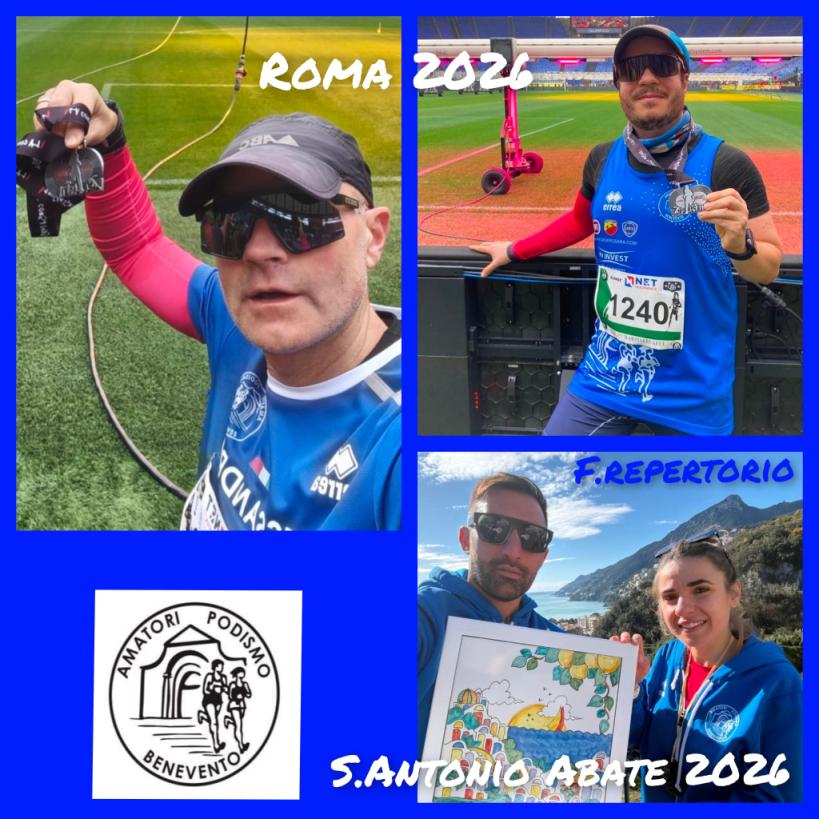 La Corsa di Miguel e La Maratonina di S.Antonio Abate sono state le cornici di gara per Amatori Podismo Benevento domenica 18 Gennaio